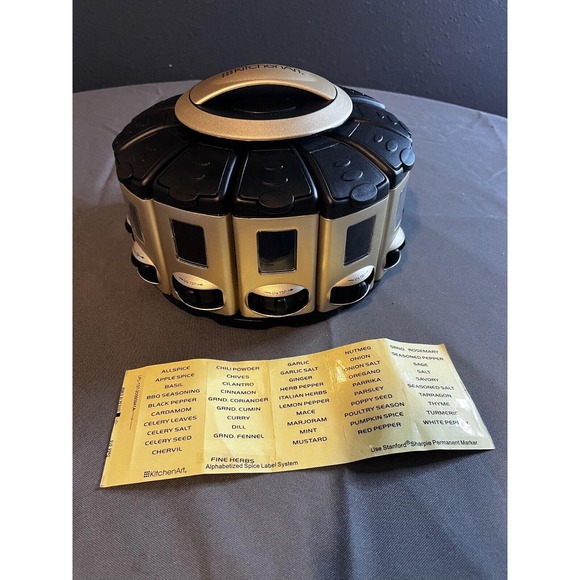 KitchenArt Select A Spice Professional Series Spice Holder Auto-Measure Carousel - Picture 5 of 5